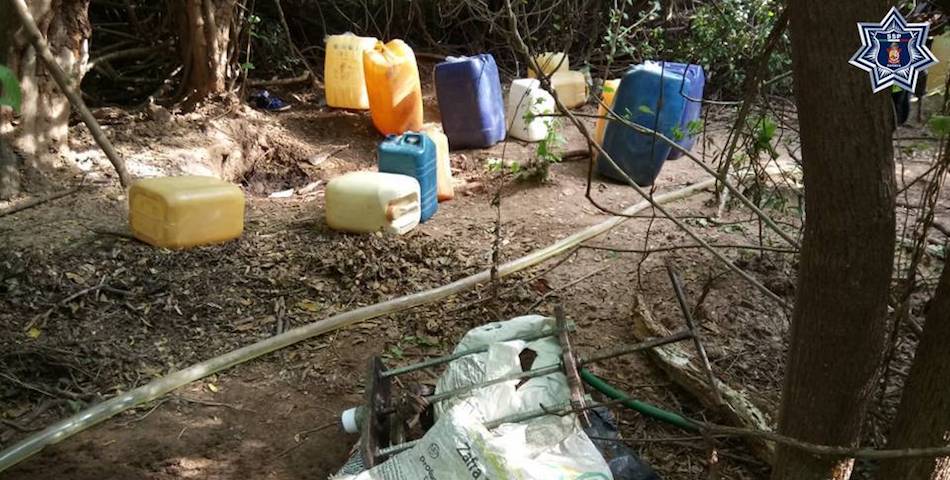 En el Istmo, decomisan 4 mil litros de gasolina y 4 vehículos; también detienen a un huachicolero