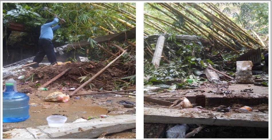 Atiende CEPCO deslizamiento de laderas en Candelaria Loxicha