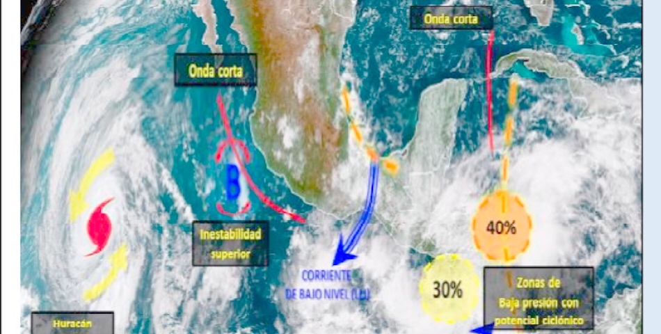 Continuarán lluvias y aguaceros ocasionales en diversas regiones de Oaxaca