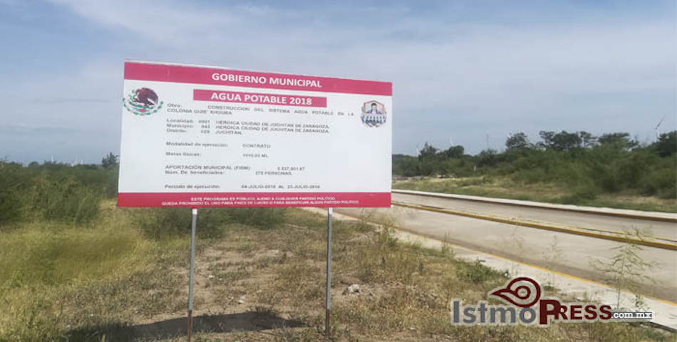 Ayuntamiento juchiteco aplica más de 7 MDP en colonia donde no vive nadie