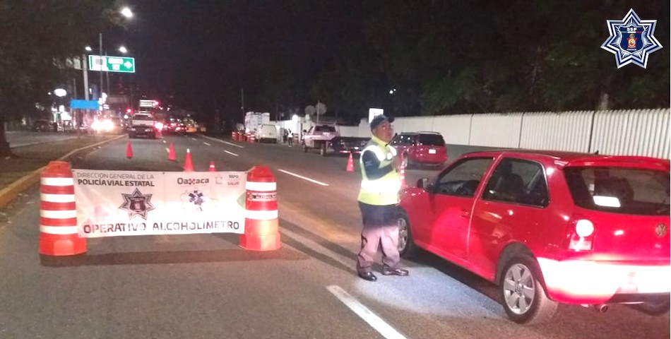 En Alcoholímetro, 39% de pruebas realizadas dieron positivo en Oaxaca