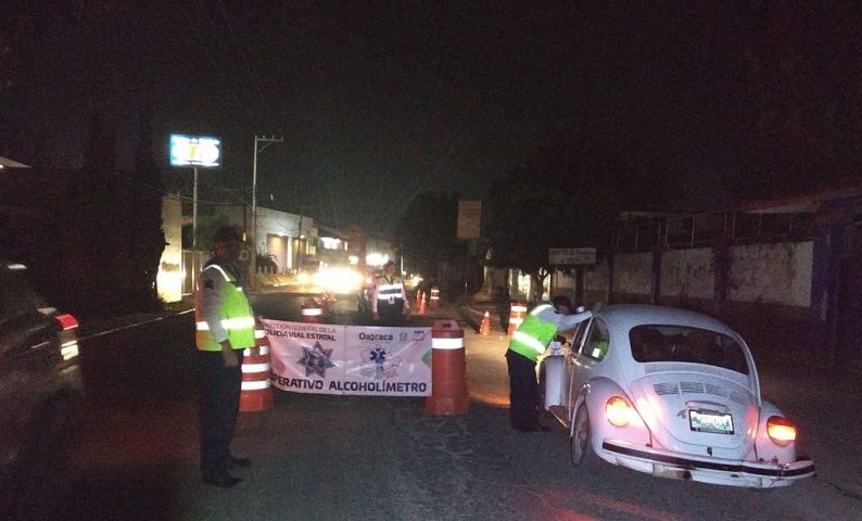 Realiza Policía Vial 36 detenciones en el Operativo Alcoholímetro