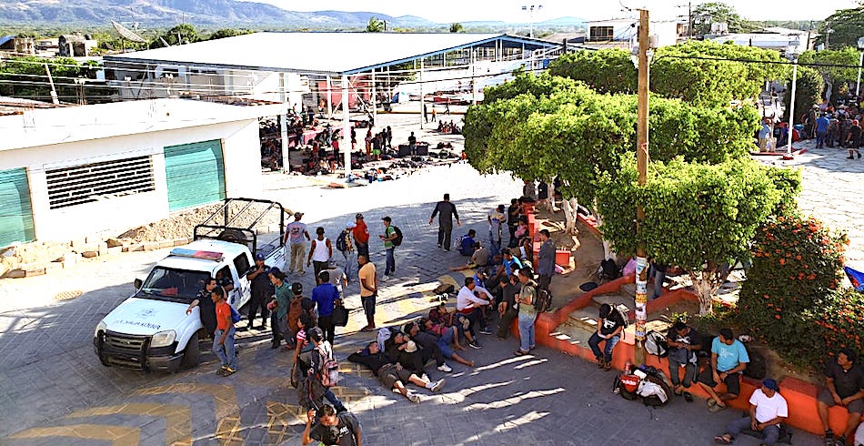 Tapanatepec albergó a unas 2 mil personas de la caravana migrante 2019