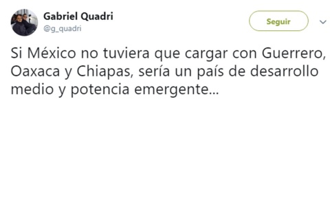 Tras mensaje de Quadri, en Oaxaca piden que ofrezca disculpa pública