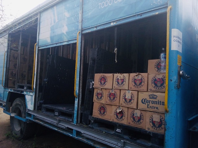 Recuperan camión de empresa cervecera en el Istmo