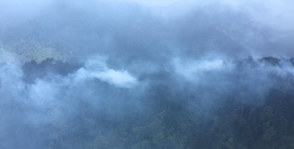 A 9 días, incendio en la Reserva “El Triunfo” en un 60 por ciento de control