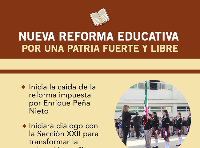 Sección 22 rechaza reforma educativa de AMLO, anuncian movilizaciones en las calles