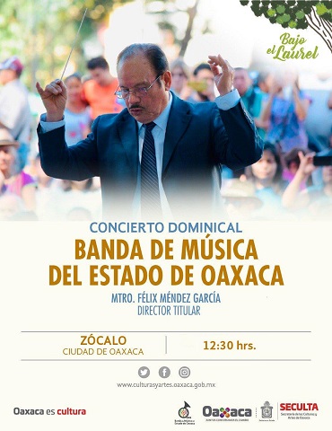 Invita Seculta al concierto dominical bajo “El Laurel”