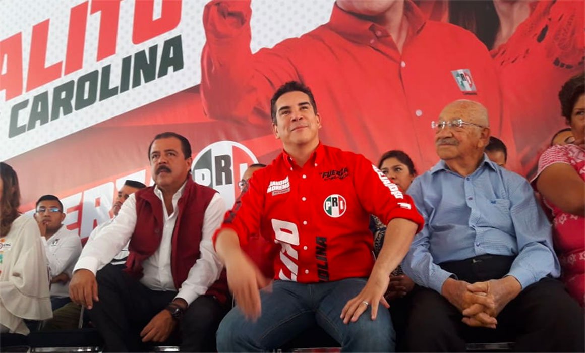 Alejandro Moreno canta la victoria del PRI en 2020 y 2021 frente a Morena