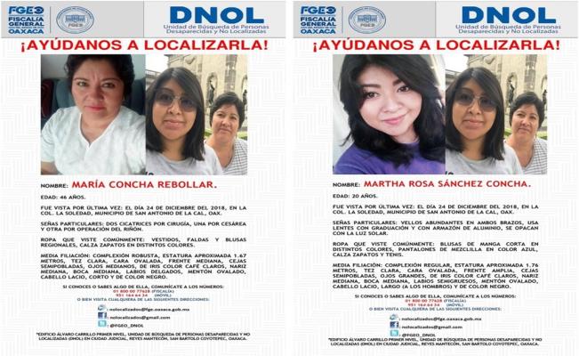 ULSA lanza campaña para localizar a Martha Rosa Sánchez y María Concha Rebollar, de ésa comunidad estudiantil