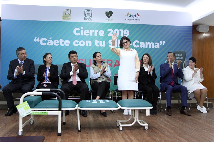 IMSS recibe 3 mil 600 sillas-cama donadas por Fundación IMSS para áreas de hospitalización en todo el país