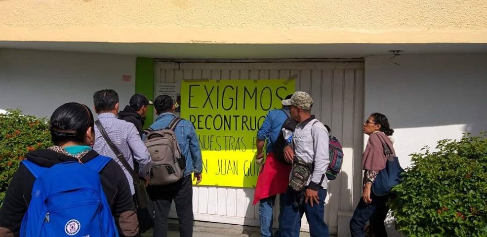 Abandona gobierno reconstrucción de 31 escuelas en Guichicovi