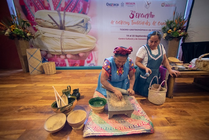 Concluye con éxito Tercer Encuentro de Cocineras Tradicionales de Oaxaca