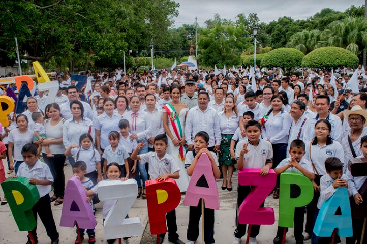 Fomentan valores y amor a la patria en las estancias del DIF de Tuxtepec