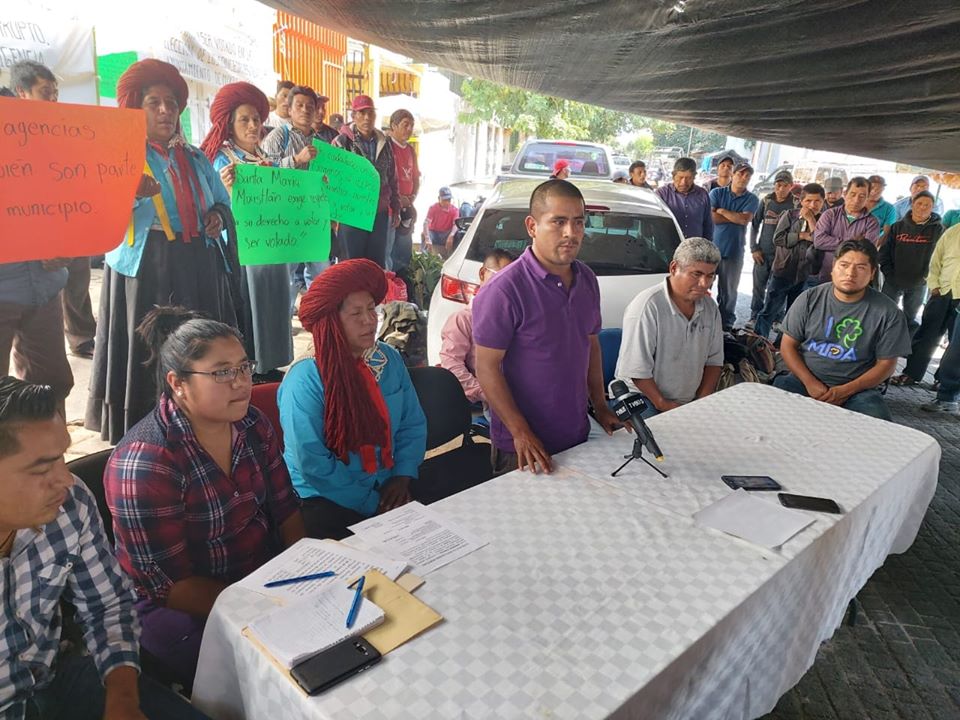 Habitantes de Mixistlán Mixe toman Tribunal Electoral por violación de derechos y negación de recursos