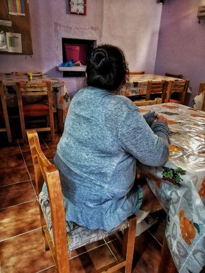 Lucero de 30 años, se recupera del maltrato en un refugio de mujeres en la Ciudad de México. Foto/Refugio de mujeres