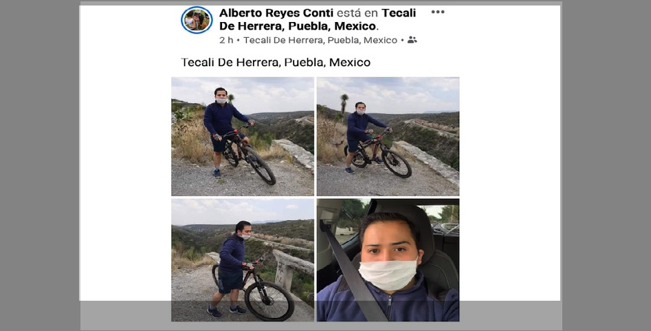 En plena contingencia por COVID-19, regidor de Tuxtepec se va de “paseo” a Puebla