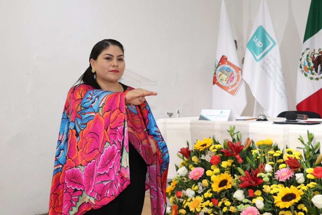 Ahijada de Murat y nueva presidenta de IAIPO se disculpa por agradecer su cargo al gobernador