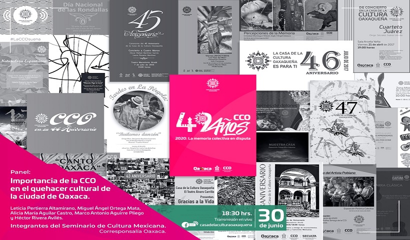 Casa de la Cultura Oaxaqueña, semillero cultural de la población oaxaqueña: SCM