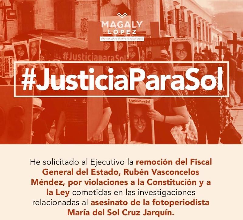 Piden a Murat la destitución del Fiscal Rubén Vasconcelos