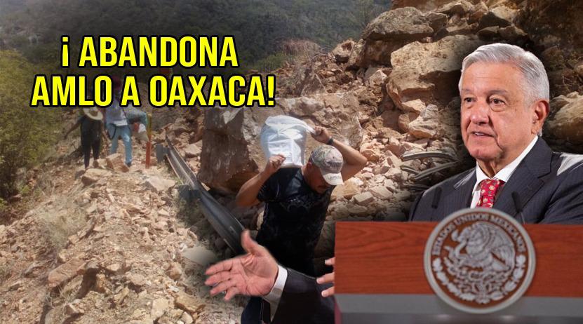 Abandona AMLO a Oaxaca; Aflora grave descoordinación de funcionarios en reunión de seguridad
