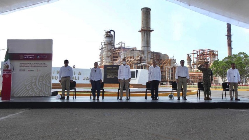 Invierten 22 mmdp en rehabilitación de refinerías y construcción de Dos Bocas: AMLO