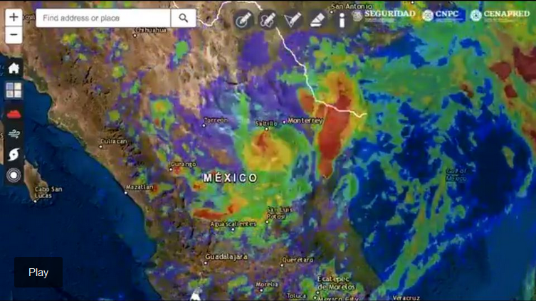 La depresión tropical Hanna se encuentra sobre Zacatecas: dejará lluvias fuertes e intensas en estos estados del norte