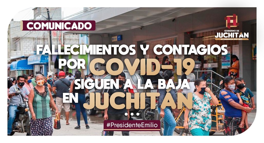Fallecimientos y contagios por COVID-19, siguen a la baja en Juchitán: Emilio Montero