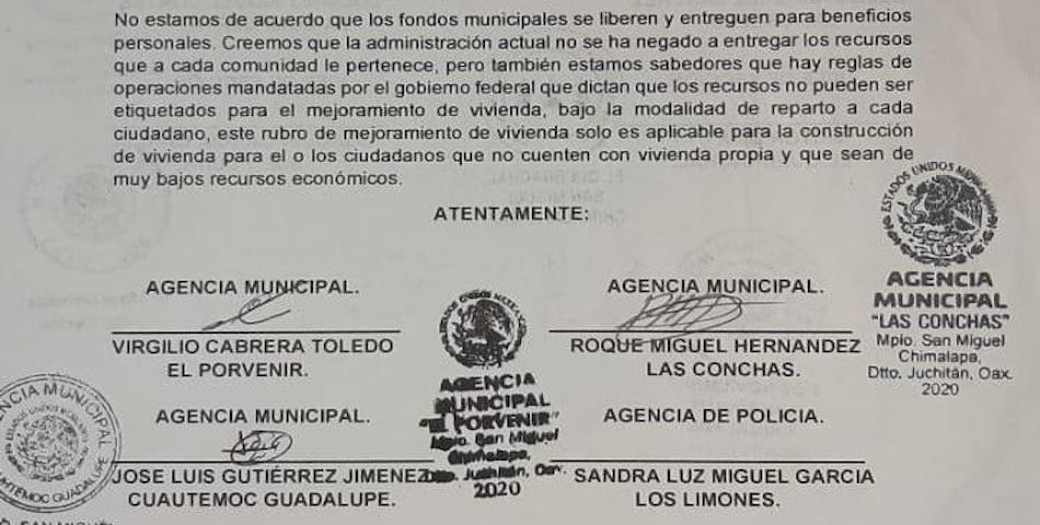 Priistas y delegado de Segego azuzan bloqueo en San Miguel Chimalapa
