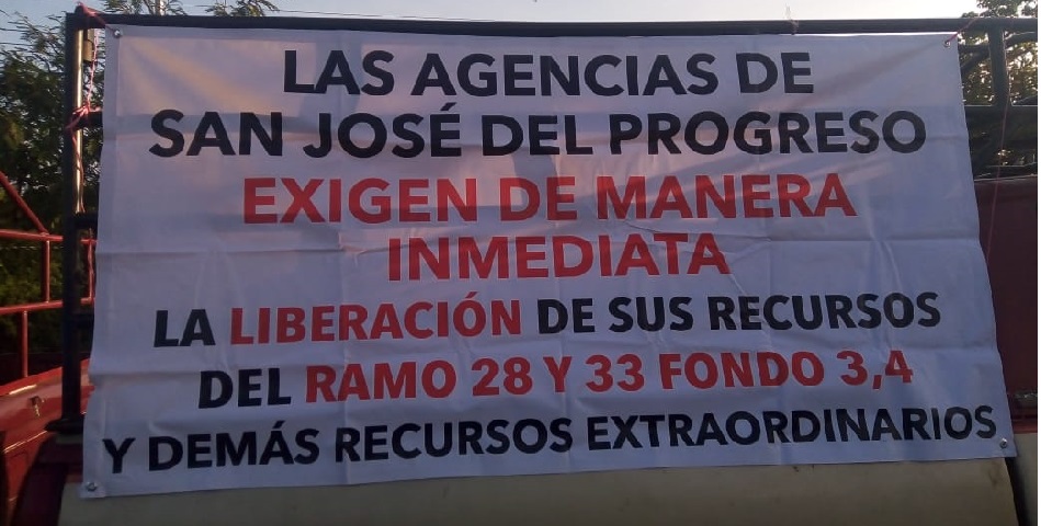 Bloquean empresa minera para exigir a edil de San José del Progreso recursos de los ramos 28 y 33