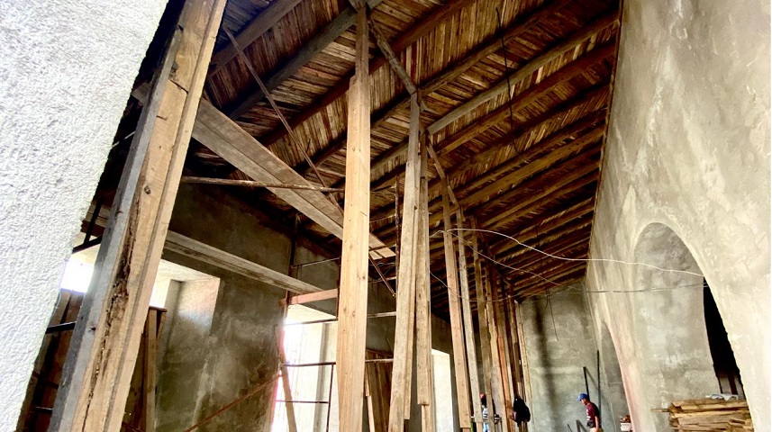 Supervisan gobierno juchiteco y Fundación Alfredo Harp Helú, reconstrucción de biblioteca “Gabriel López Chiñas”