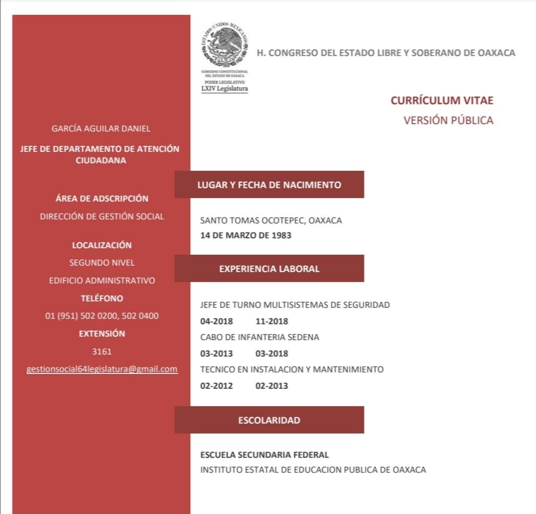Nepotismo en el Congreso del estado de Oaxaca