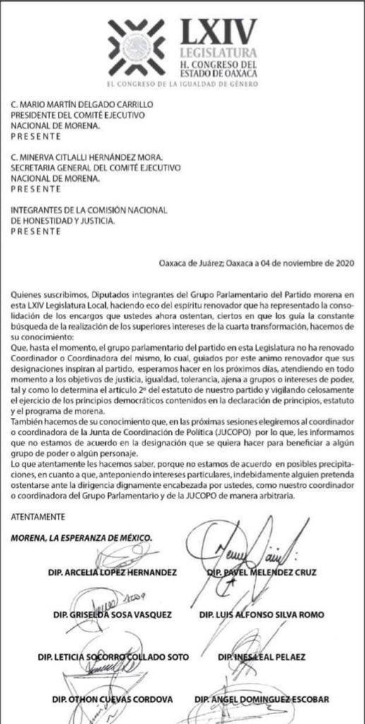 En Oaxaca, tribus de Morena buscan amparo nacional para obtener prebendas