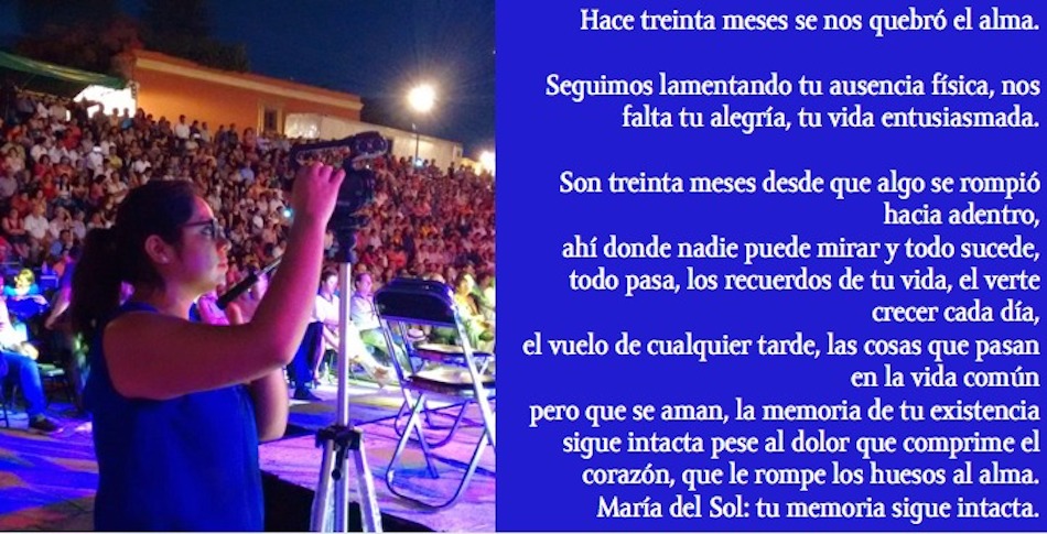 A 30 meses seguimos exigiendo #JusticiaParaSol
