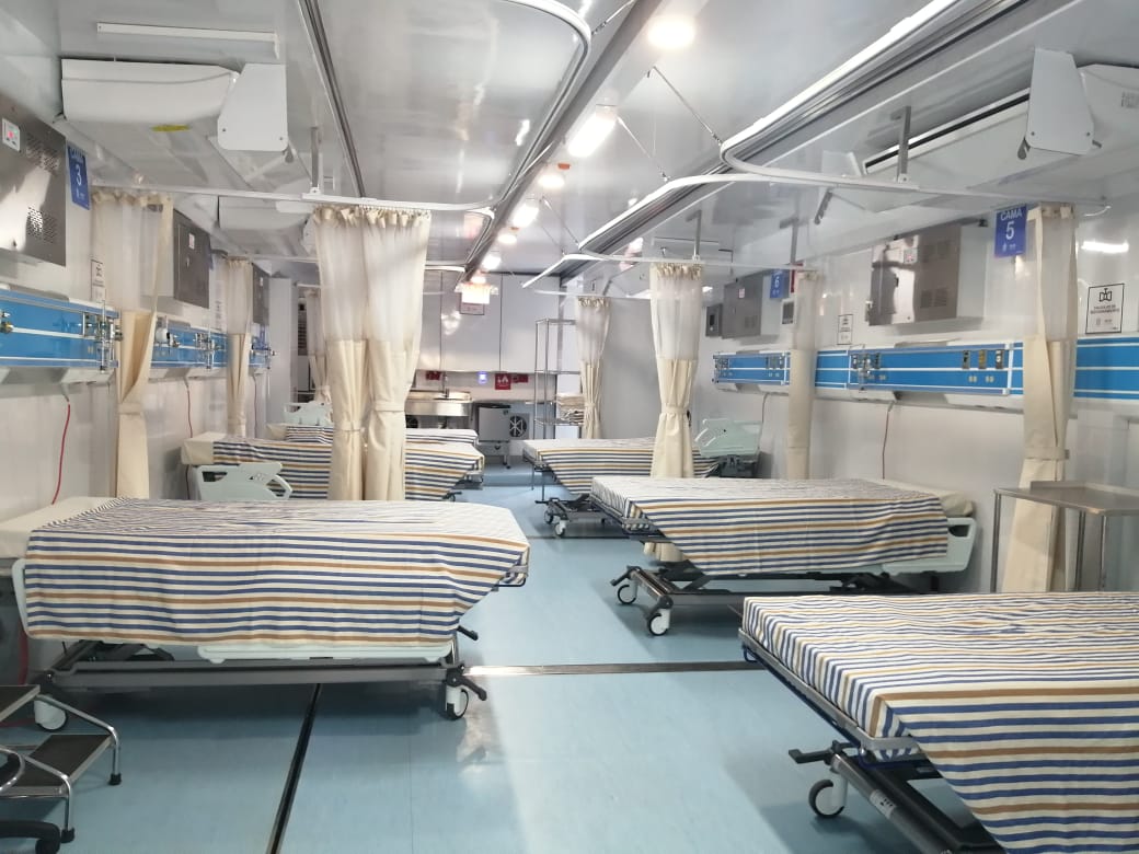 Fortalecen los SSO atención a pacientes con COVID-19 con Unidad Móvil de Terapia Intensiva para adultos