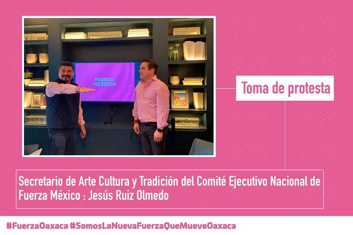 Fuerza por México designa a Jesús Ruiz Olmedo Secretario de Arte, Cultura y Tradición