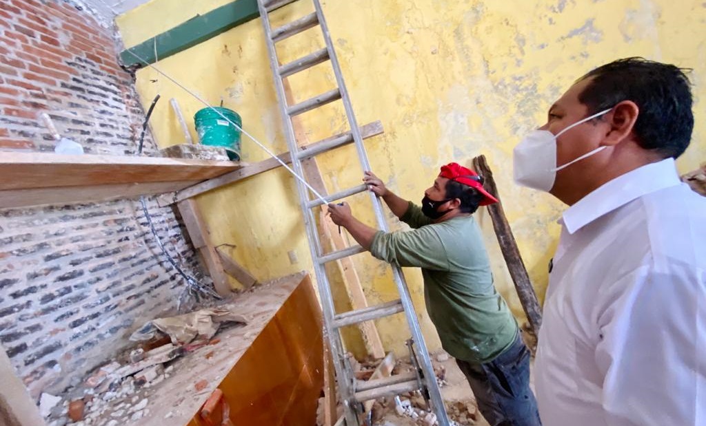 Concluirá pronto, restauración de capillas afectadas por sismo, en centro histórico de Juchitán: director de Obras Públicas