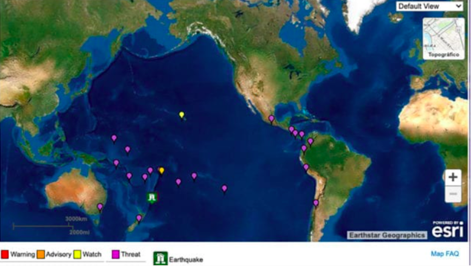 Nueva Zelanda emite advertencia de tsunami tras tercer terremoto de 8.0