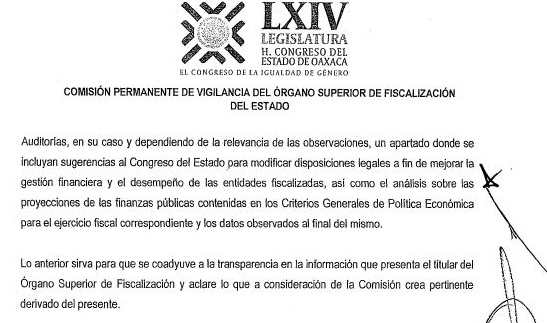 Deficiente auditoría del OSFE: Congreso del Estado