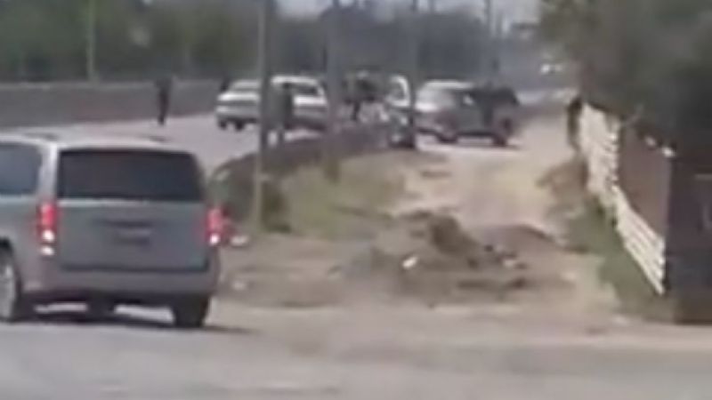 Muestran en redes supuesto retén del Cártel del Golfo en puente fronterizo