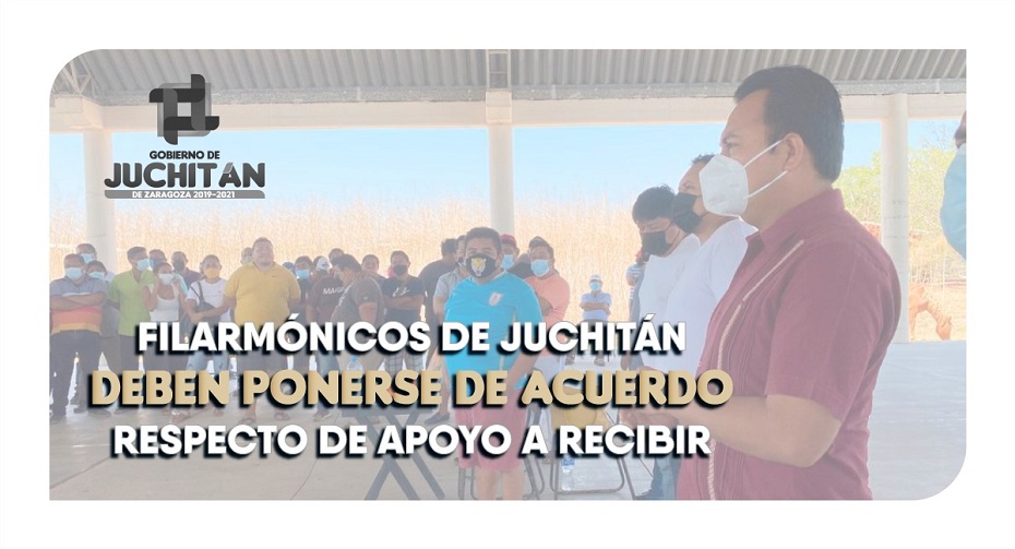 Filarmónicos de Juchitán deben ponerse de acuerdo respecto de apoyo a recibir: Emilio Montero