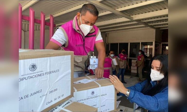 Custodiadas por Sedena, INE entrega 3.3 millones de boletas en Oaxaca para elección de diputaciones federales