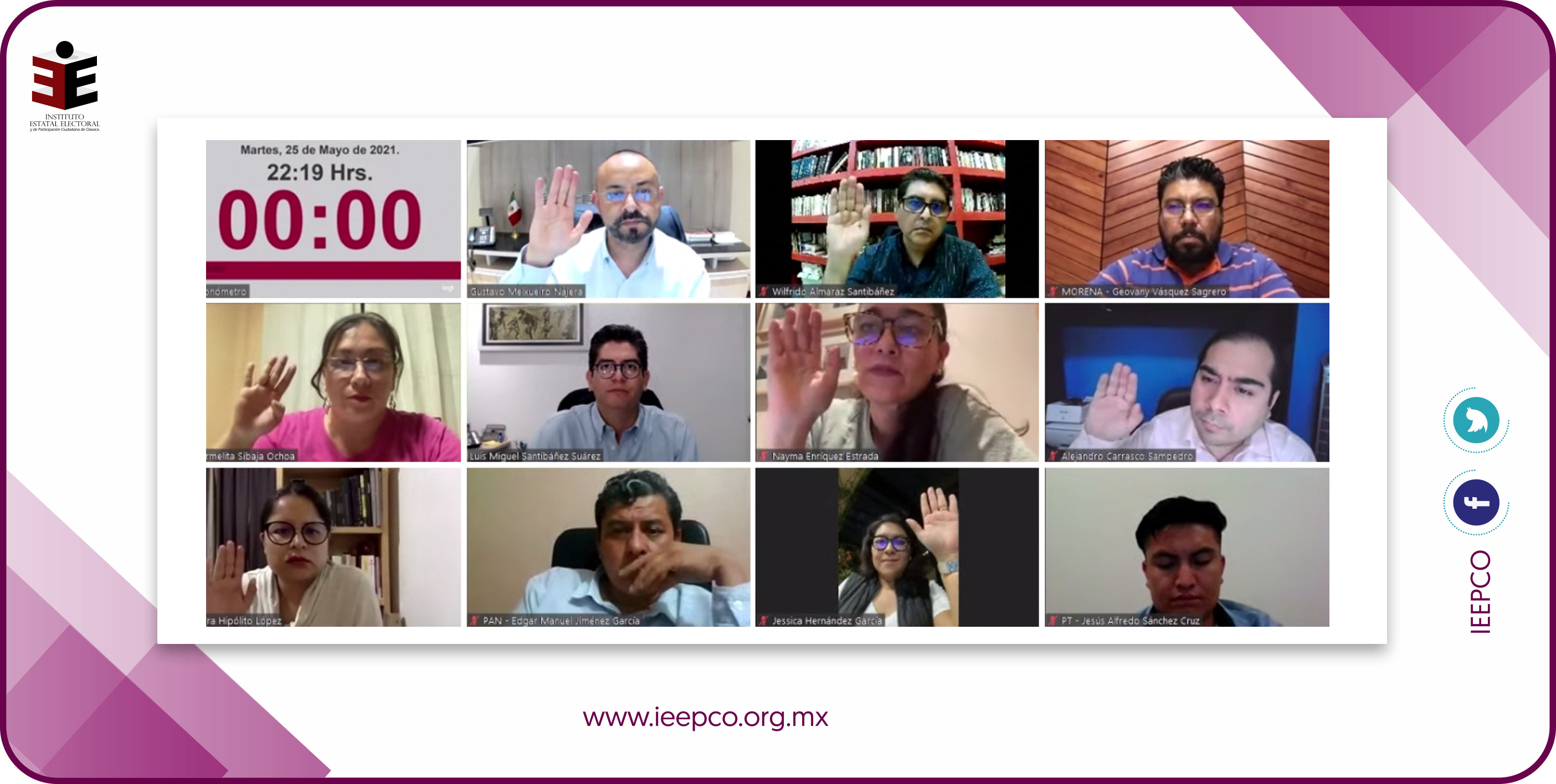 Acata IEEPCO cumplimiento de sentencia: aprueba candidatura de Verónica López Rivera