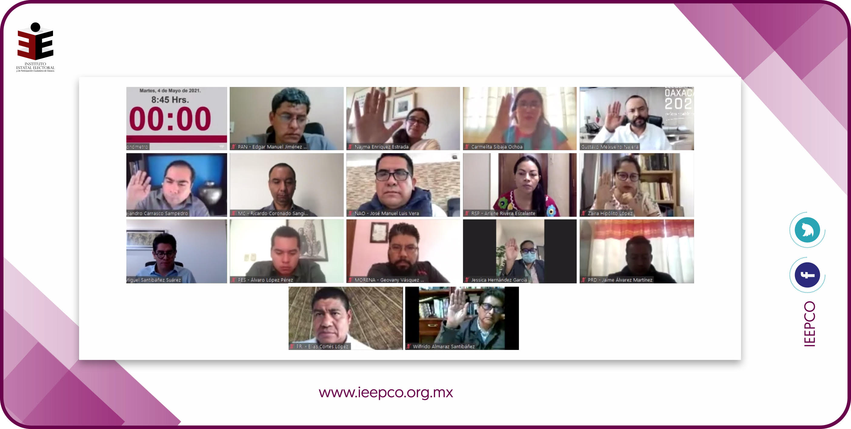 Arrancan campañas con el registro de 13 mil candidaturas a Concejalías: IEEPCO