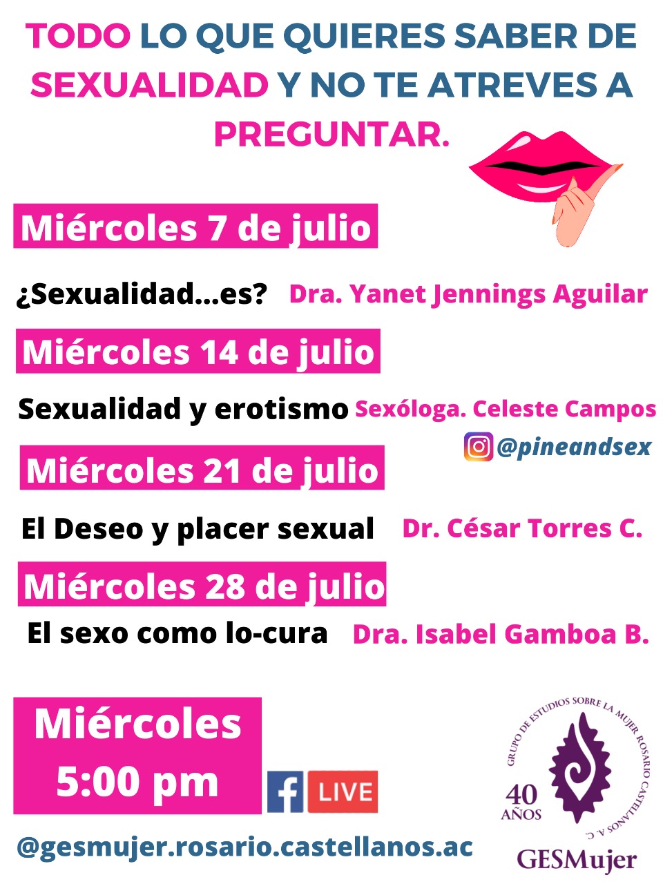 El GESMujer busca responder todas tus dudas sobre sexualidad