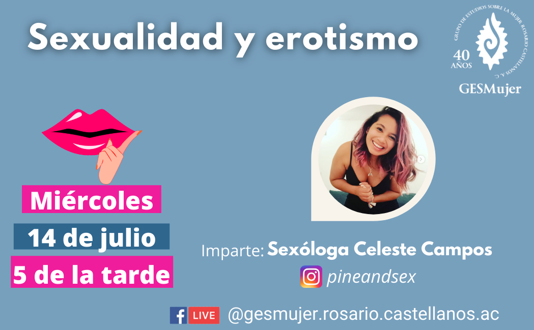 Exploremos el placer a través del erotismo, invita el GESMujer.