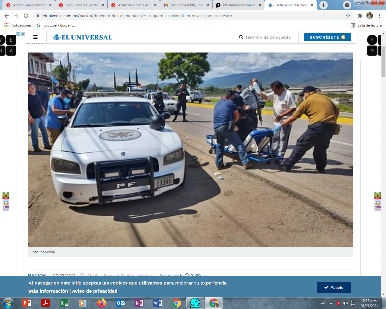 Involucran a Guardia Nacional en un secuestro y se enfrentan a agentes de investigación; saldo 1 muerto y 2 heridos