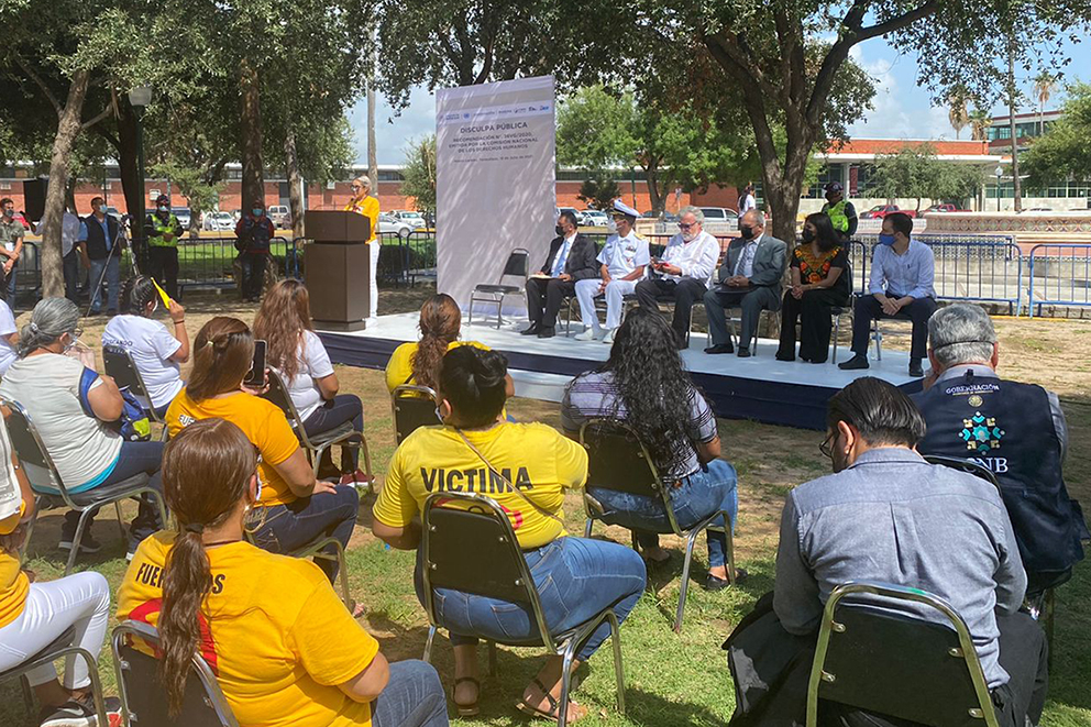 En Nuevo Laredo, la Marina ofrece disculpas públicas por la desaparición de personas