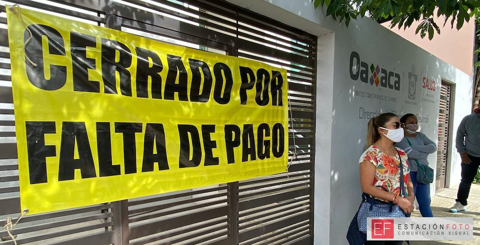 Cierran oficinas de Salud por impago; iniciarán paro en Hospital Civil