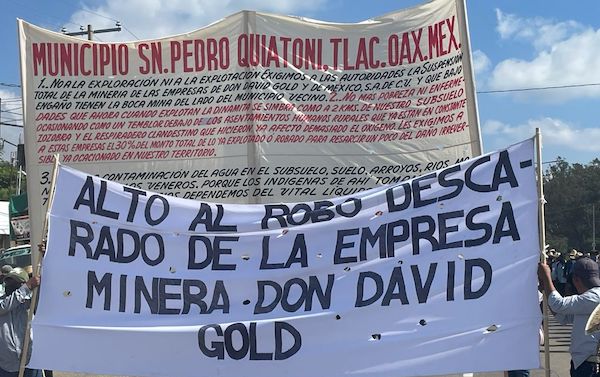 Pueblo zapoteco de Quiatoni dejó su comunidad en rechazo a las empresas mineras de Gold Resource Corp
